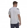 Adidas Maglietta Palestra Tristripe Bianco Bianco Uomo