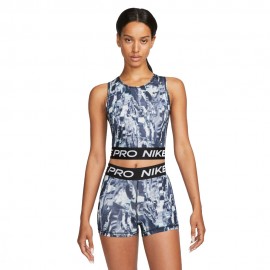 Nike Top Palestra Fantasia Aop Nero Blu Donna