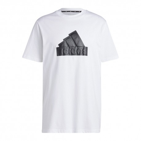 ADIDAS Maglietta Palestra Big Logo Bianco Uomo