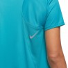 Nike T-Shirt Running Fast Rapid Teal Reflective Argento Donna