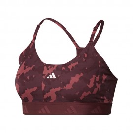 ADIDAS Reggiseno Sportivo Camou Tech Fit Bordeaux Donna