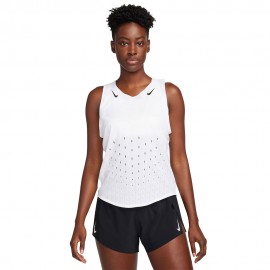 Nike Canotta Running Aeroswift Vapor Bianco Donna