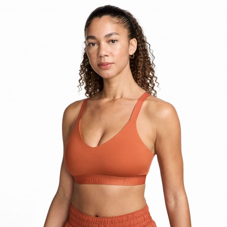 Nike Reggiseno Sportivo Indy Supporto Medio Moro Donna