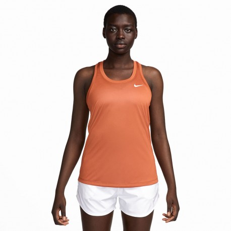 Nike Canotta Palestra Train Moro Donna