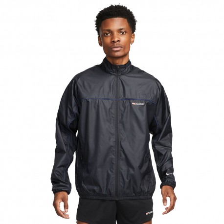 Nike Giacca Running Track Club Nero Blu Navy Bianco Uomo