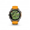 Garmin Fenix 8 Amoled 47Mm Saph Graphite Spark Arancio