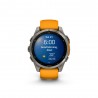 Garmin Fenix 8 Amoled 47Mm Saph Graphite Spark Arancio