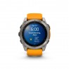 Garmin Fenix 8 Amoled 51Mm Saph Graphite Spark Arancio