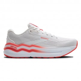 Brooks Ghost Max 2 Bianco Rosso - Scarpe Running Donna
