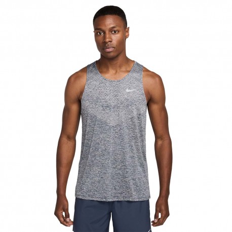 Nike Canotta Dri-Fit Stride Thunder BLU Htr Reflective Si Uomo