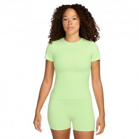 Nike Form Maglietta Palestra Train Giallo Donna