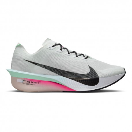 Nike Zoomx Vaporfly Next 4% Bianco Nero-Hyper Rosa - Scarpe Running Uomo