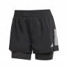ADIDAS Pantaloncini Running Otr B 2In1 Nero Donna