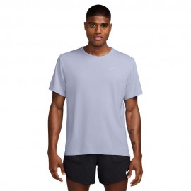 Nike T-Shirt Running Miler Ghost Argento Uomo