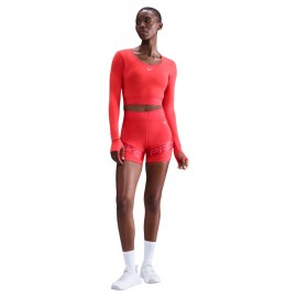 Nike Pro Sculpt Shorts Sportivi Rosso Donna