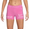 Nike Pro Shorts Sportivi Team Rosa Donna