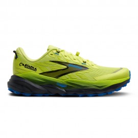 Brooks Cascadia 19 Sunny Lime Nero Blue - Scarpe Trail Running Uomo