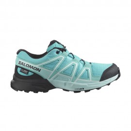 Salomon Speedcross Waterproof Azzurro Nero Iced Aqua - Scarpe Trail Running Bambino