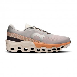 On Cloudmonster 2 Grigio Arancione - Scarpe Running Uomo