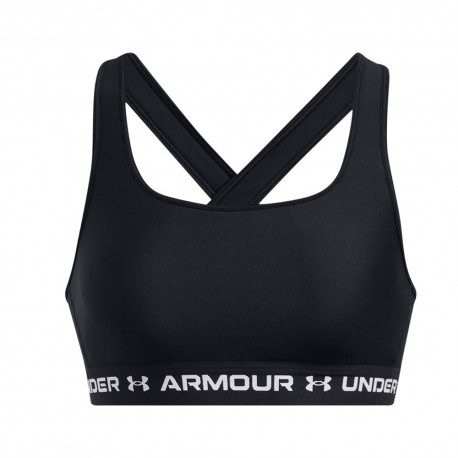 Under Armour Reggiseno Sportivo Crossback Mid Nero Donna