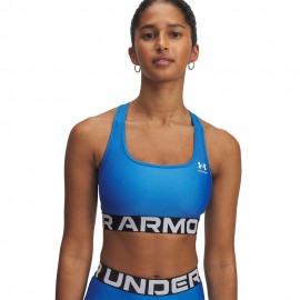 Under Armour Reggiseno Sportivo Mid Blue Atlantis Donna
