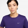 Nike T-Shirt Running Tempo Court Purple Argento Donna