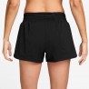 Nike Pantaloncini Running 3" Tempo One Swoosh Nero Argento Donna