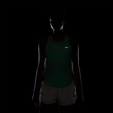 Nike Canotta Running Tempo Mint Argento Donna
