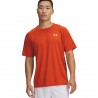 Under Armour Maglietta Palestra Tech Texture Arancio Base Uomo
