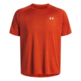Under Armour Maglietta Palestra Tech Texture Arancio Base Uomo
