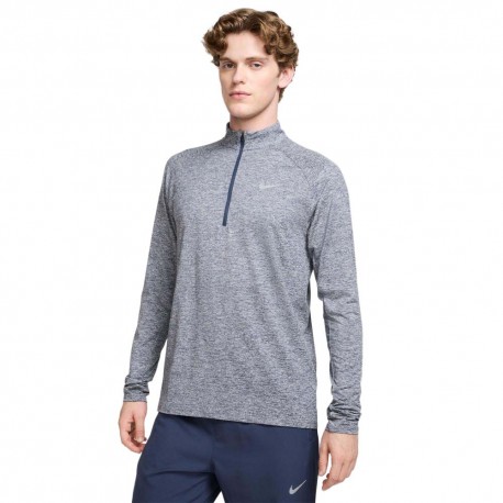 Nike Stride Maglia Running Felpa Running Thunder Blu Uomo
