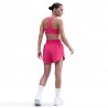 Nike Swoosh A Sostegno Medio Reggiseno Sportivo Rosso Donna