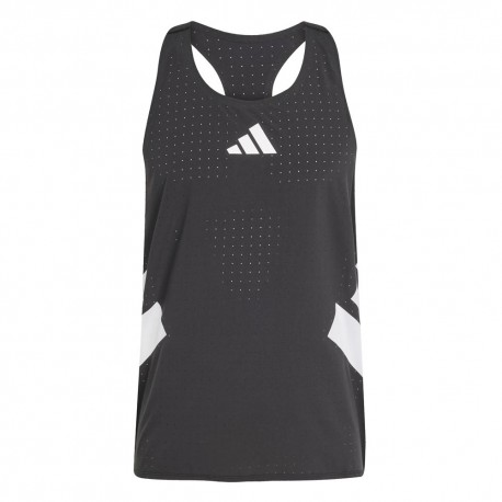 ADIDAS Canotta Running Adizero Road To Records Nero Uomo