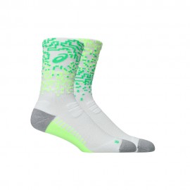 Asics Performance Run Sock Crew Bianco Verde
