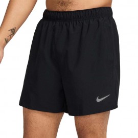 Nike Pantaloncini Running Df Challenger 5" 2In1 Nero Argento Uomo