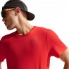 Nike T-Shirt Running Df Miler Lt Crimson Argento Uomo
