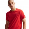 Nike T-Shirt Running Df Miler Lt Crimson Argento Uomo