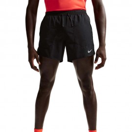Nike Pantaloncini Running Stride 5" Nero Silv Uomo
