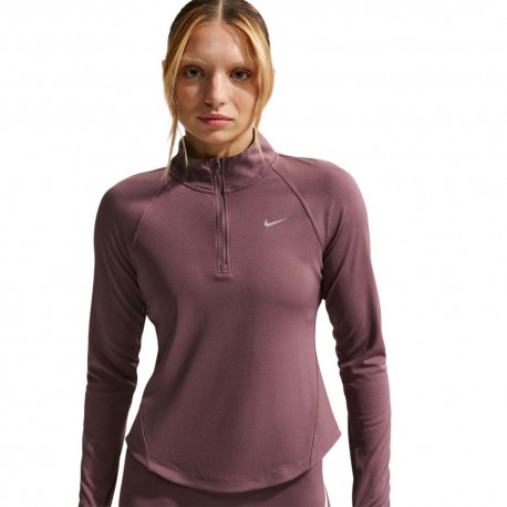 Nike Maglia Running Tempo Swoosh Tattoo Bianco Donna