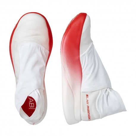 Salomon S Lab Phantasm 3 Bianco Fiery Rosso - Scarpe Trail Running Uomo