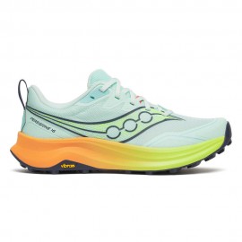 Saucony Peregrine 16 Aqua Citron - Scarpe Trail Running Donna