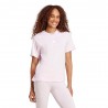 ADIDAS Maglietta Palestra Logo Tristripe Rosa Donna