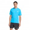 ADIDAS Maglietta Palestra Tristripe Azzurro Uomo