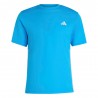 ADIDAS Maglietta Palestra Tristripe Azzurro Uomo