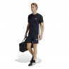 ADIDAS Maglietta Palestra Tristripe Nero Uomo