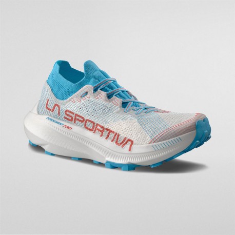 La Sportiva Prodigio Pro Bianco Malibu Blue - Scarpe Trail Running Donna