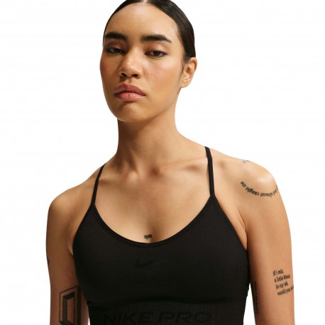 Nike Pro Reggiseno Sportivo Pro Seamless Light Support Nero Donna