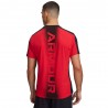 Under Armour Maglietta Palestra Hg Wordmark Red Uomo