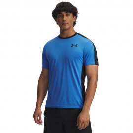 Under Armour Maglietta Palestra Hg Wordmark Blue Atlantis Uomo