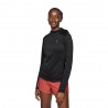 On Felpa Running Climate Zip Nero Donna
